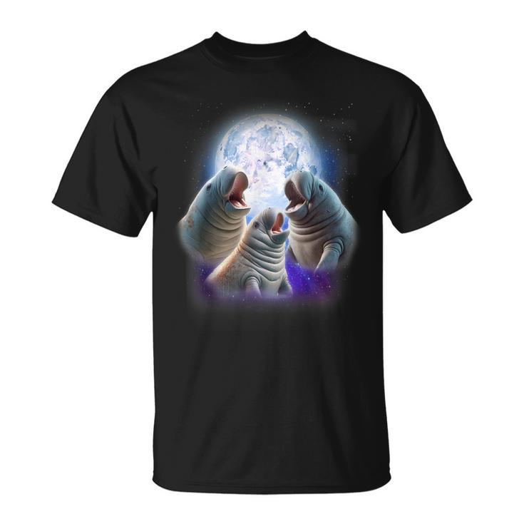 3 Mana Howling At The Moon Mana Chubby Mermaid T-Shirt