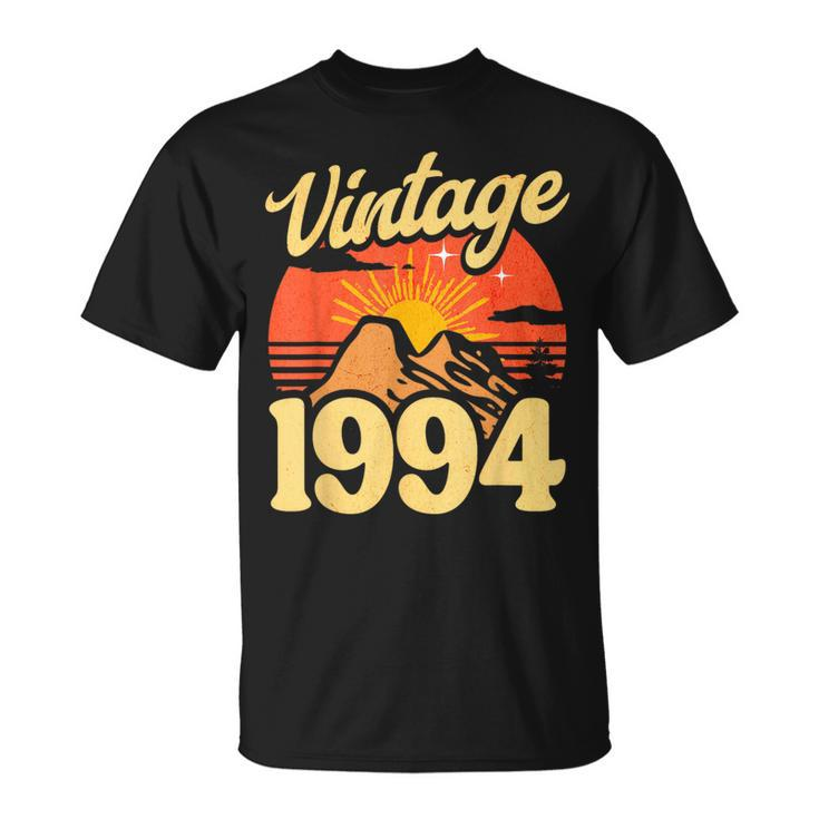 30 Years Old Retro Sunset Vintage 1994 30Th Birthday T-Shirt