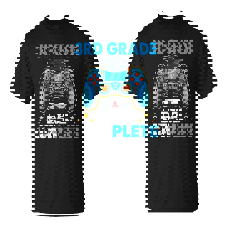 3Rd Grade Level Complete Last Day Of School Graduate Boys T-Shirt