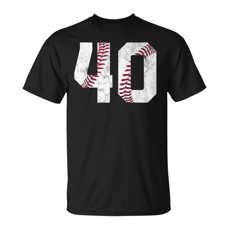 40Th Birthday T 1984 Baseball 40 Years Old T-Shirt