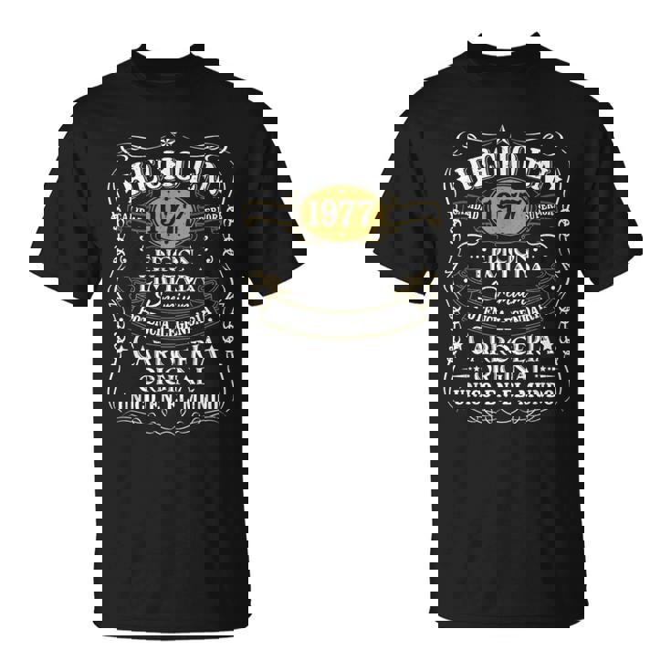 47 Cumpleaños 47 Años Hombre Hecho En 1977 Vintage Regalo Camiseta unisex