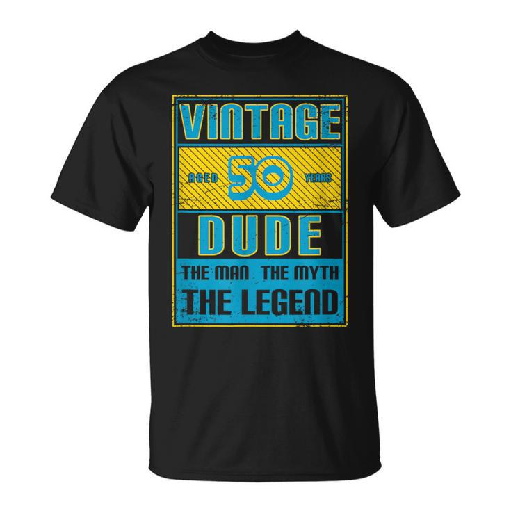 50Th Birthday For Age 50 Year Old Vintage Dad 1970 T-Shirt