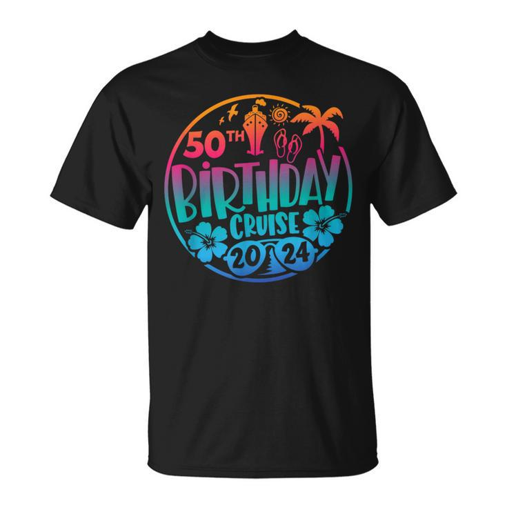 50Th Birthday Cruise 2024 Vacation Trip Matching Group T-Shirt