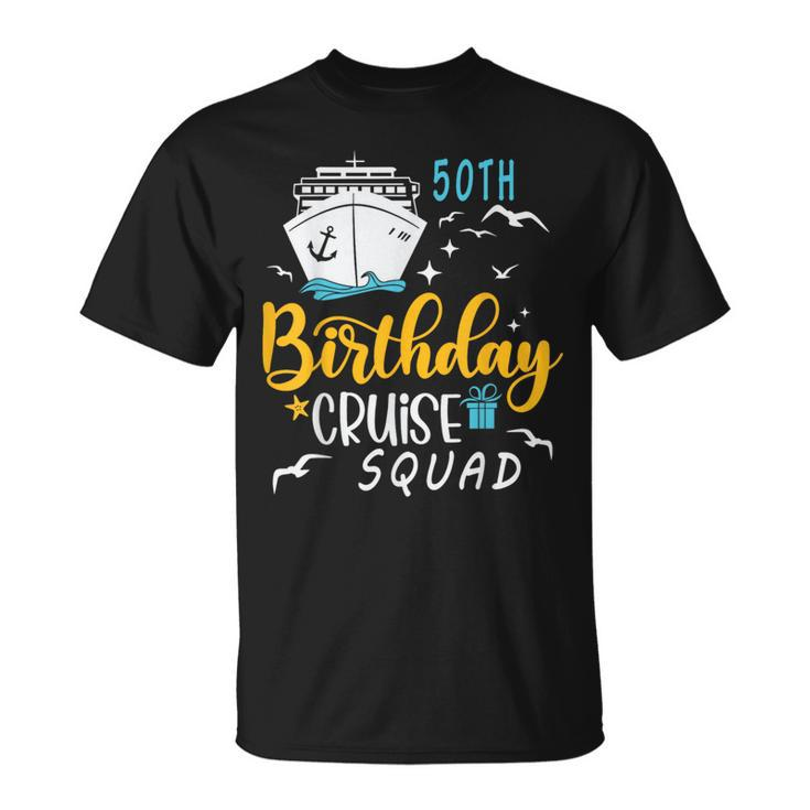 50Th Birthday Cruise Squad 2024 Matching Party Family T-Shirt