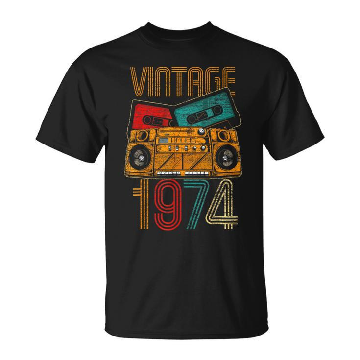 50Th Birthday Years Old Vintage 1974 For Women T-Shirt