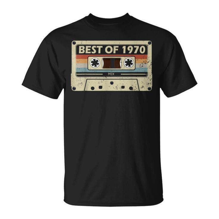 51Th Birthday 51 Year Old Music Cassette Best Of 1970 T-Shirt