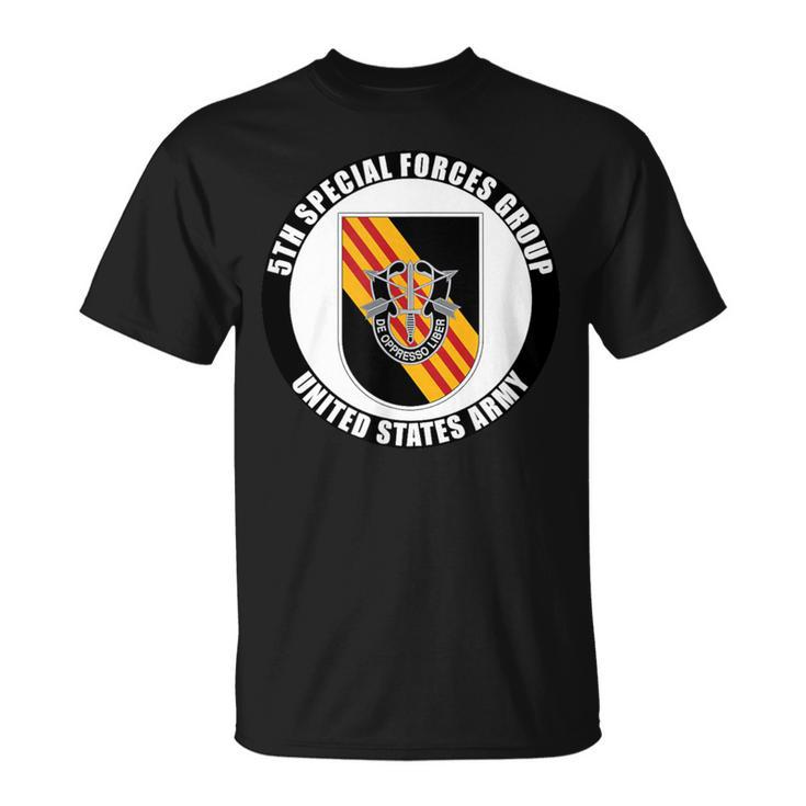 5Th Special Forces Group United States Army Veteran Military T-Shirt