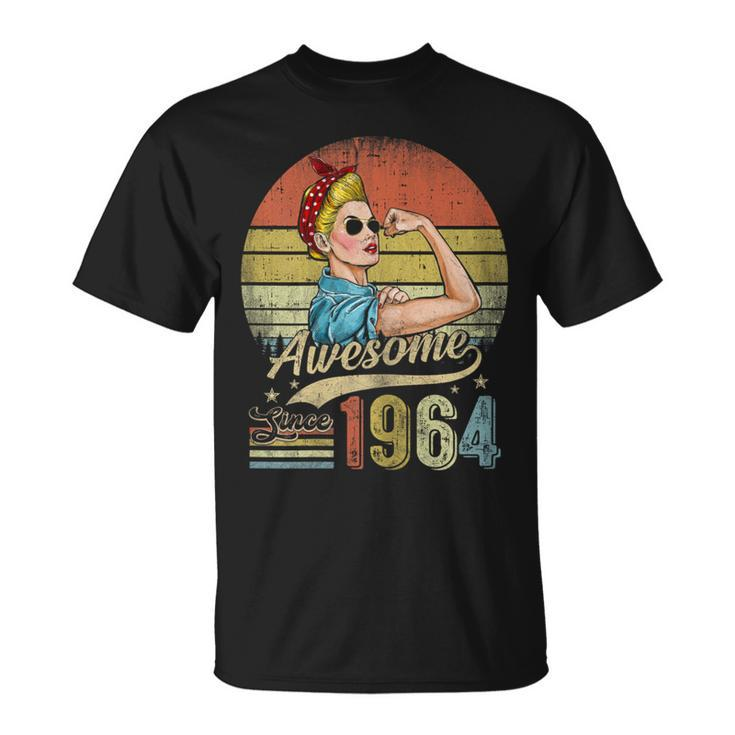 60 Year Old Awesome Since 1964 60Th Birthday Women T-Shirt