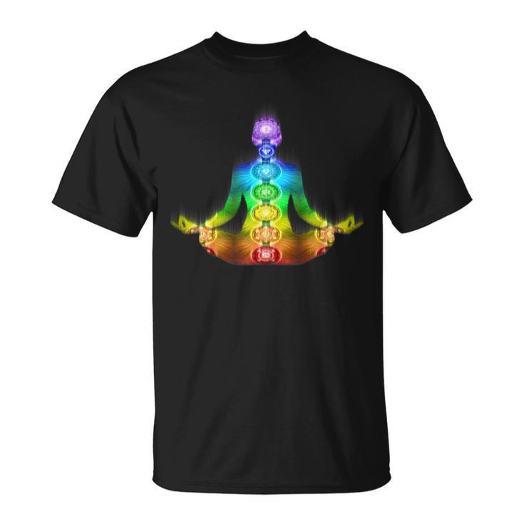 7 Chakras Yoga Meditation T-Shirt