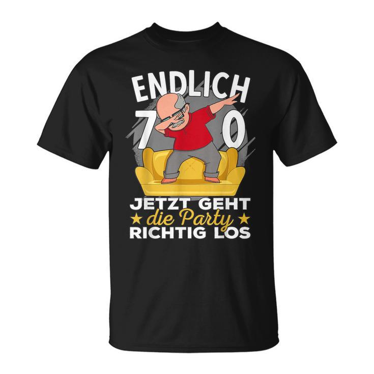 70S Birthday Man Ich Bin Jetzt 70Th Birthday Grandpa S T-Shirt