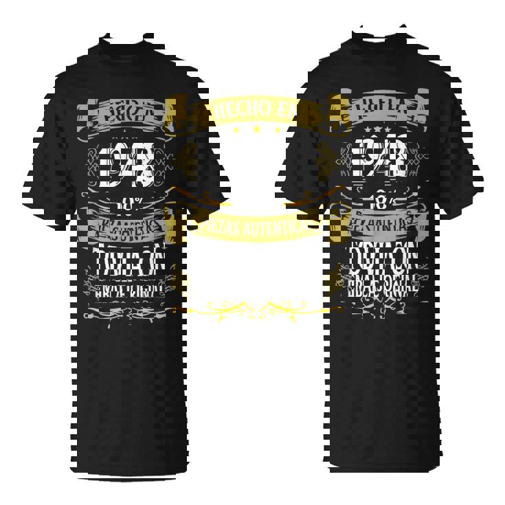 75 Años Cumpleaños Regalo Hombre Hecho En 1948 Hecho En 1948 Camiseta unisex