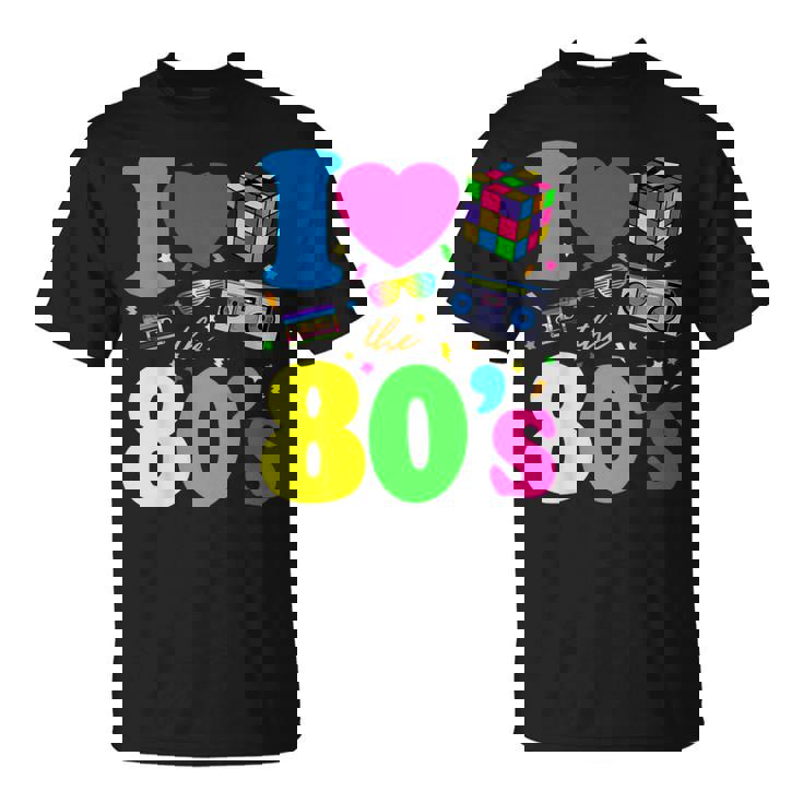 80 Me Encantan Los 80 Intage Retro Camiseta unisex