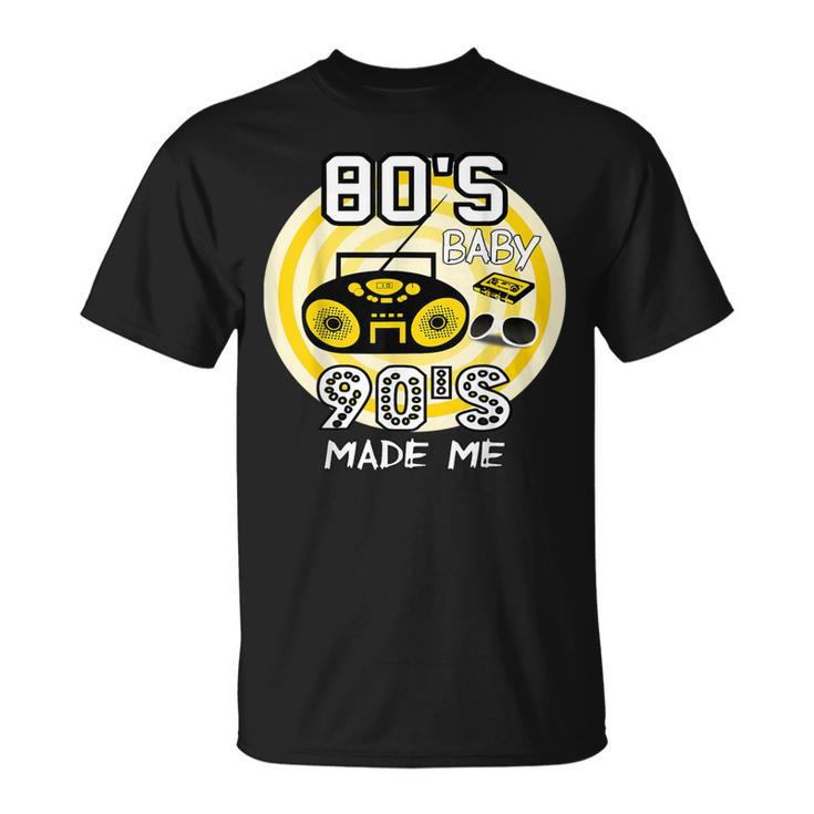 80S Baby 90S Made Me Classic Vintage Retro Graphic T-Shirt