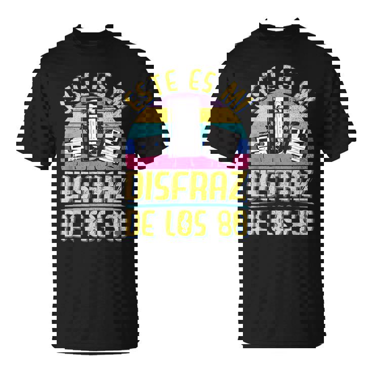 80S Outfit & 80S Costume Hombre Niño Disfraz Años 80 Party Camiseta unisex