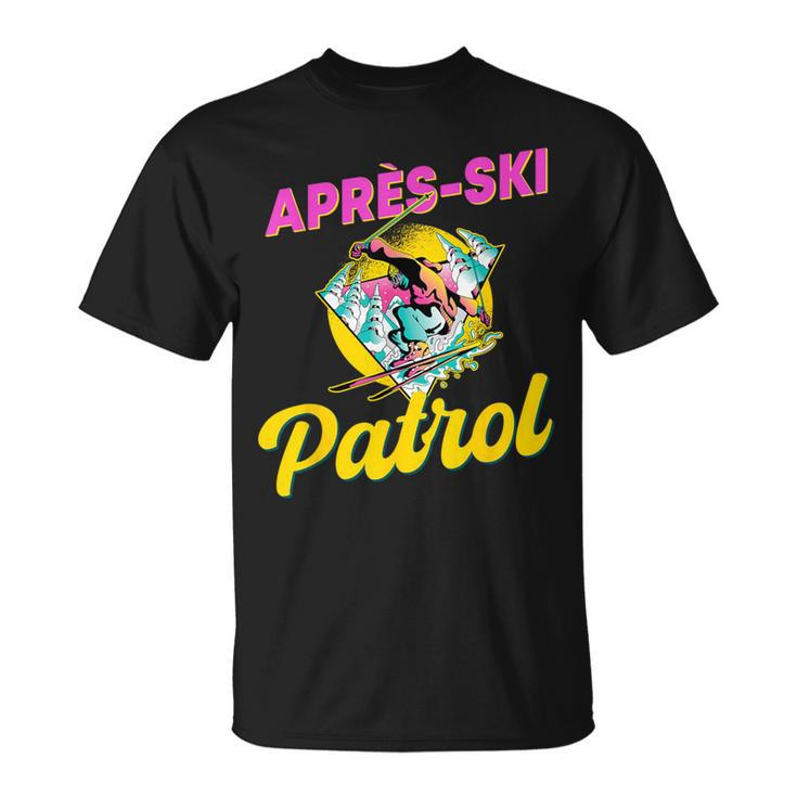 80S Retro Apres-Ski Patrol Wear 90S Skiing T-Shirt