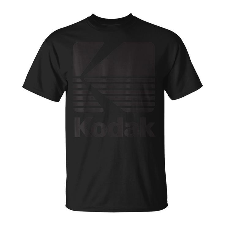 80'S Vintage Kodak Logo Black T-Shirt