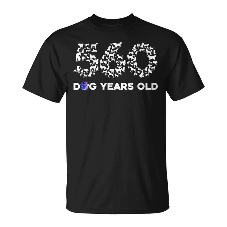 80Th Birthday T 560 Dog Years Old T-Shirt