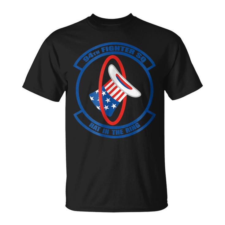 94Th Fighter Squadron Hat In The Ring Veterans T-Shirt