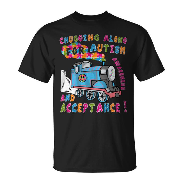 Advocate Acceptance Train Puzzle Cool Autism Awareness T-Shirt