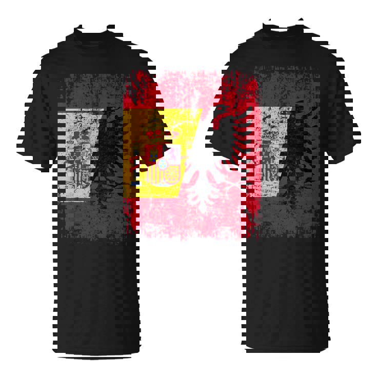 Albania España Bandera De La Amistad Albania Camiseta unisex