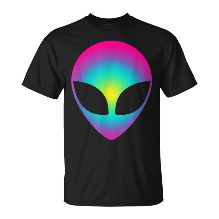 Alien Head Cool Party Club Tie Dye T-Shirt