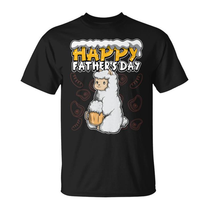 Alles Gute Zumatertag Ich Liebe Meinen Papa Lama T-Shirt