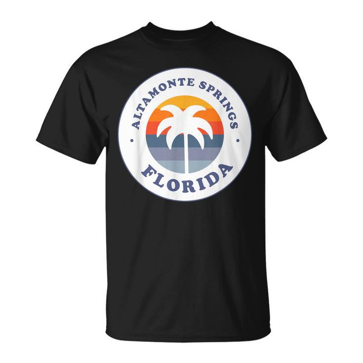 Altamonte Springs Florida Fl Retro Palm Tree Souvenir T-Shirt