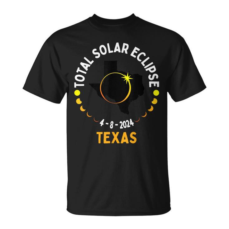America Totality 04 08 24 Total Solar Eclipse 2024 Texas T-Shirt