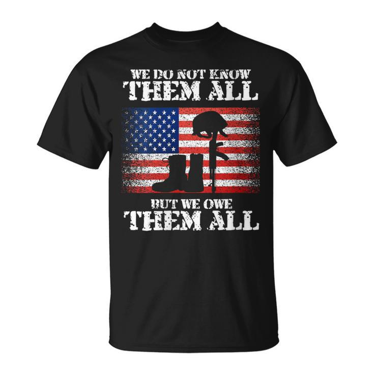 American Flag Usa Veteran's Day Memorial Day 4Th Of July T-Shirt