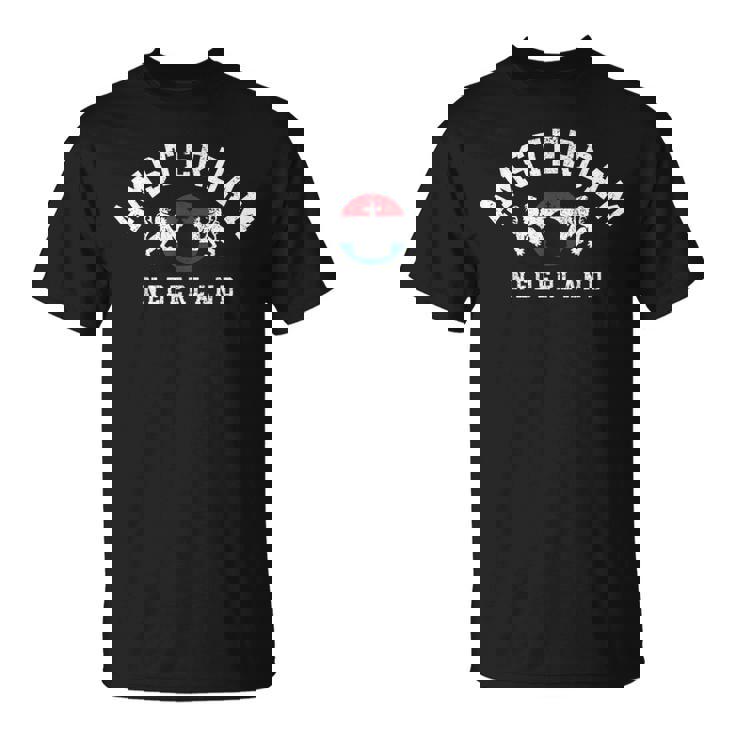 Amsterdam Los Países Bajosintage Souvenir Regalo Camiseta unisex