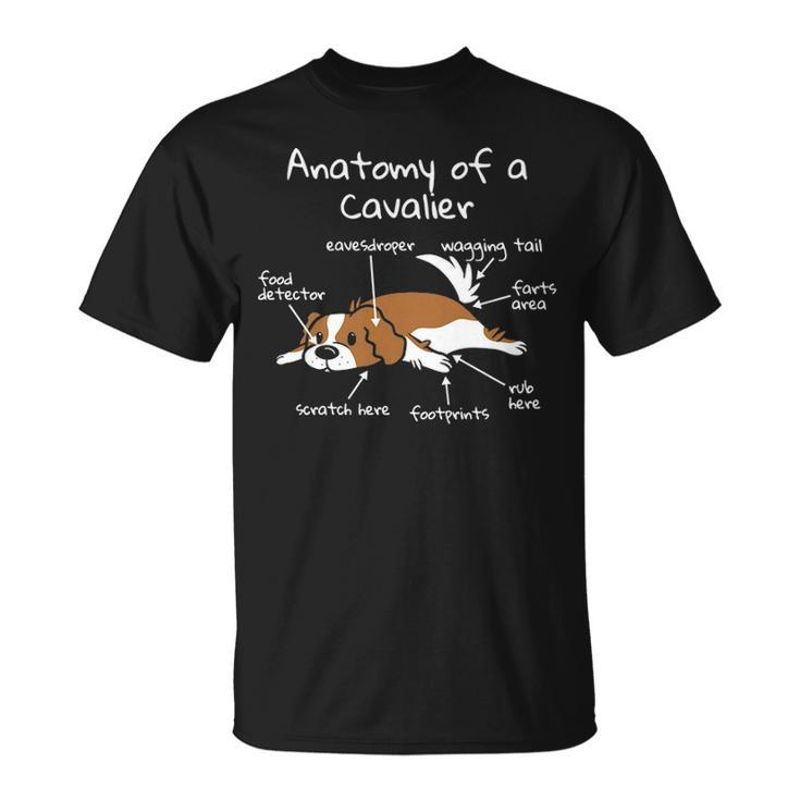 Anatomy Of A Cavalier King Charles Spaniel Dog Gif T-Shirt