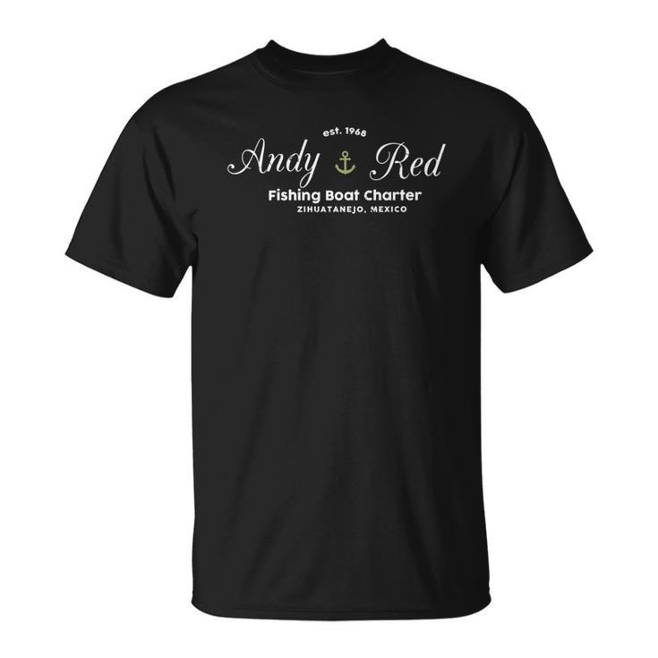Andy And Red Fishing Charter Zihuatanejo Movie T-Shirt