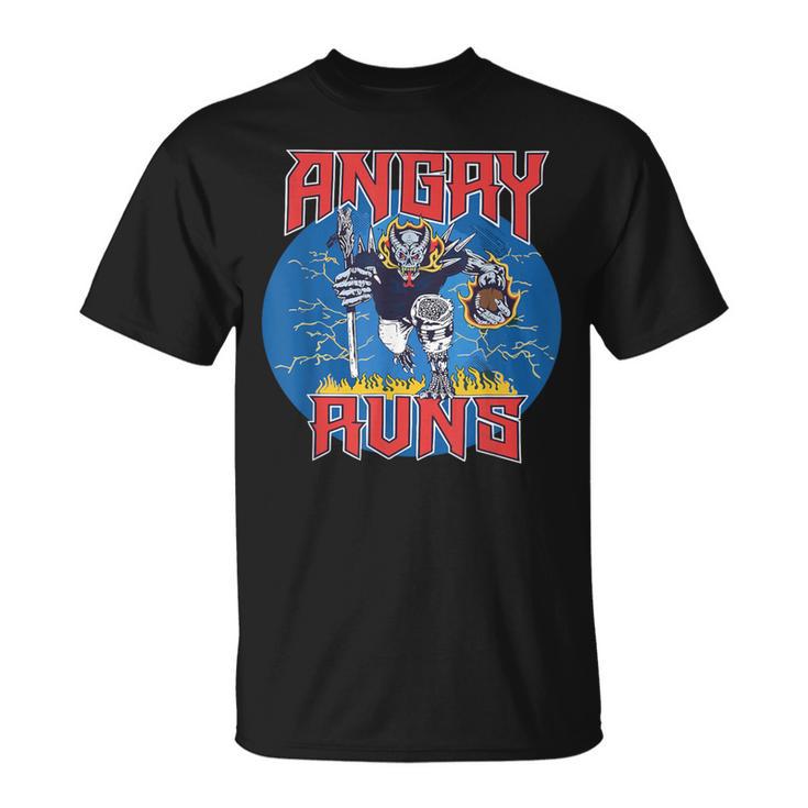 Angry Runs Good Morning Football Sport Lover Vintage T-Shirt