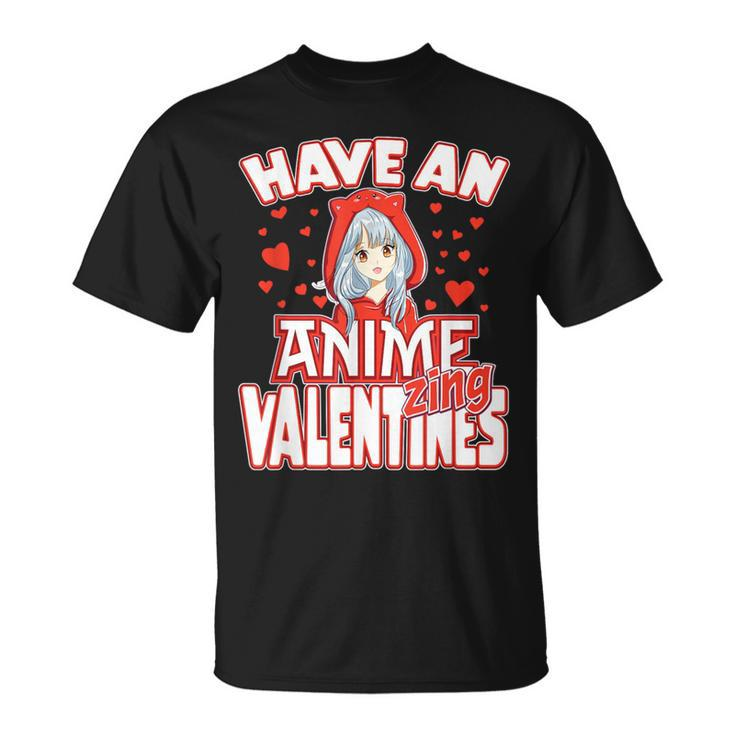 Anime Lover Valentines Day Anime Fans Ns Girls Boys T-Shirt