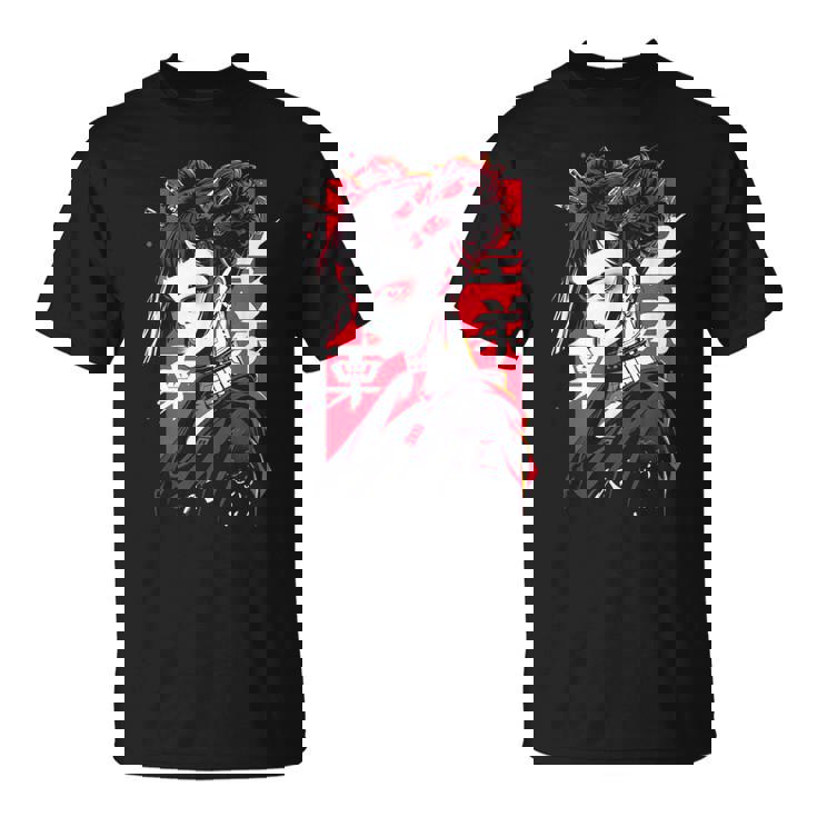 Anime Manga Cyberpunk Aesthetic Techwear Harajuku Punk Camiseta unisex