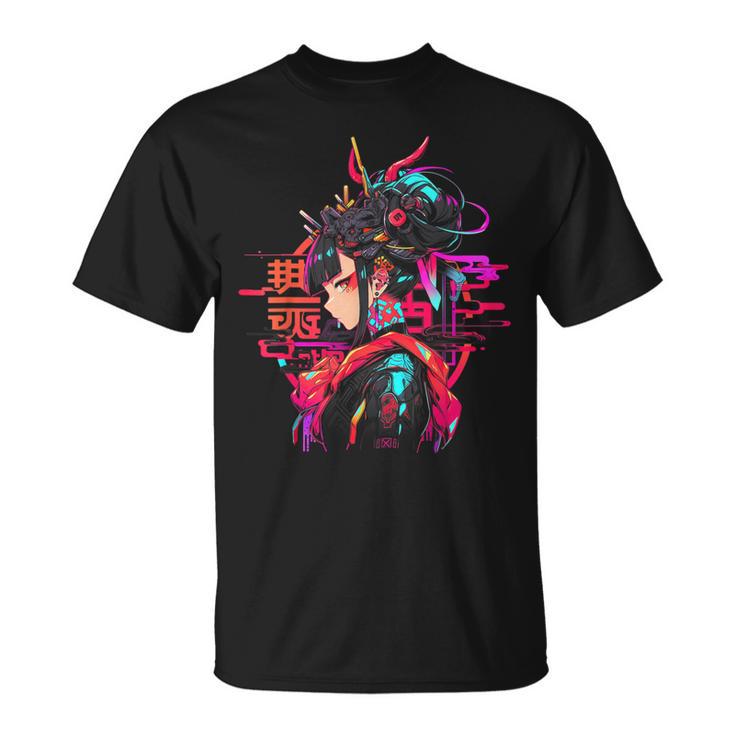 Anime Manga Cyberpunk Aesthetic Techwear Harajuku Punk T-Shirt