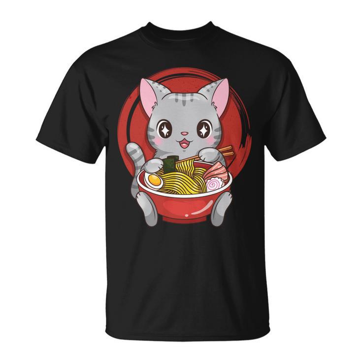 Anime Ramen Cats Kawaii Neko T-Shirt