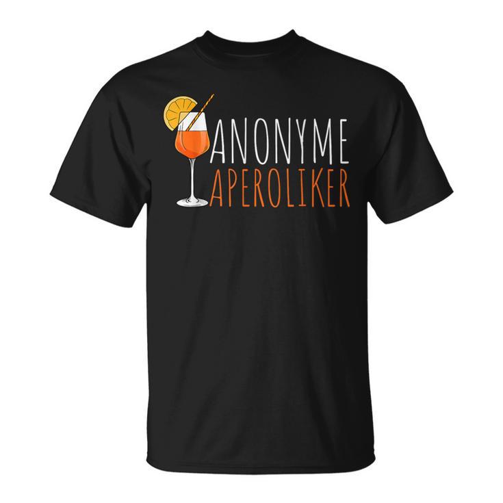 Anonyme Aperoliker Aperitif Sprizz T-Shirt