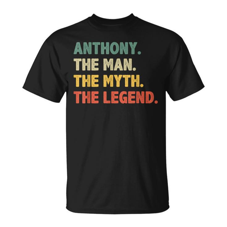 Anthony The Man The Myth The Legend Vintage For Anthony T-Shirt