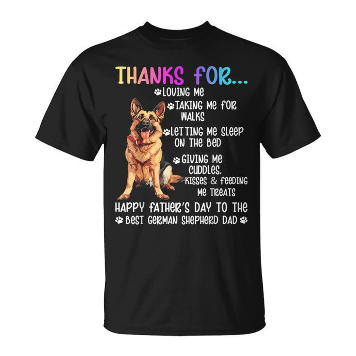 Apparel Thanks For Loving Me Happy Father's Day Best Dog Dad T-Shirt