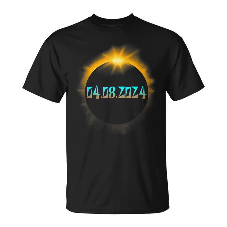 April 8 2024 Solar Eclipse Across America Totality Event T-Shirt