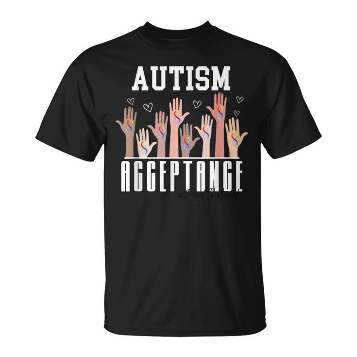 In April We Wear Red Autism Awareness Acceptance Red Instead T-Shirt