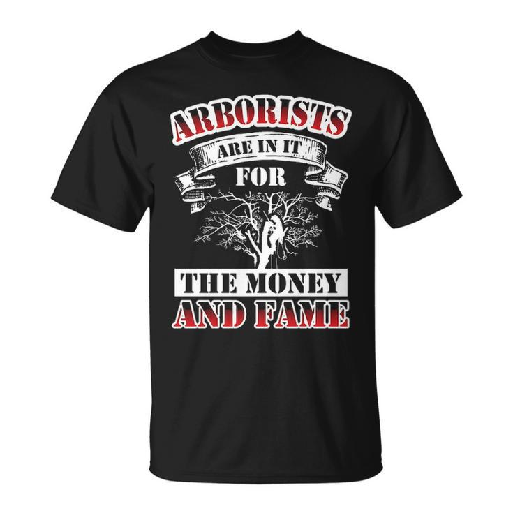 Arborist Money And Tree Surgeon Arboriculturist T-Shirt