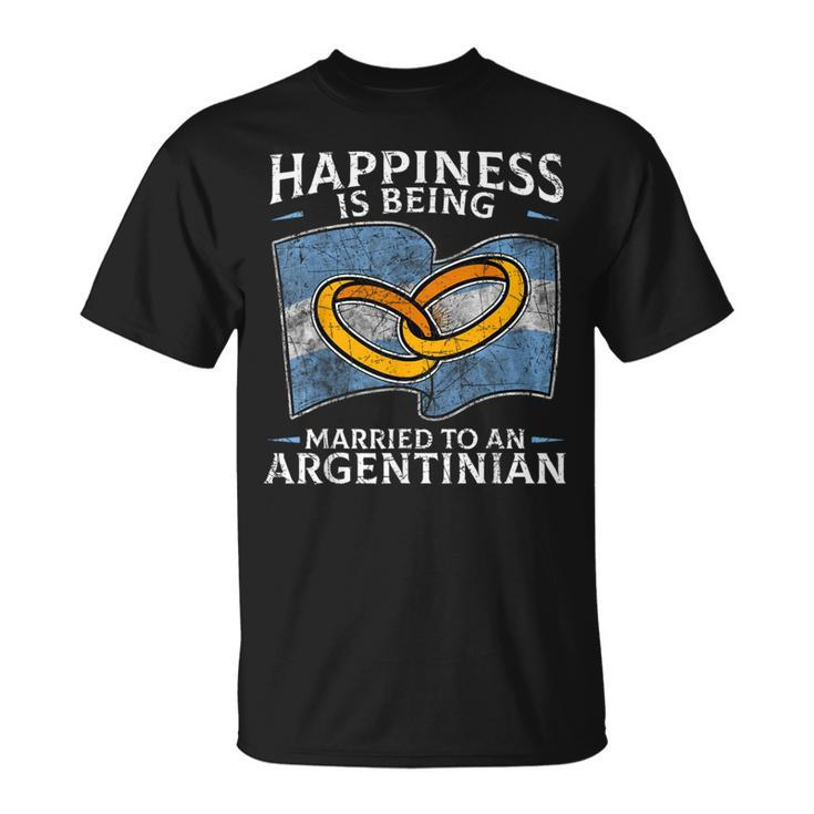 Argentinian Marriage Argentina Roots Heritage Married T-Shirt