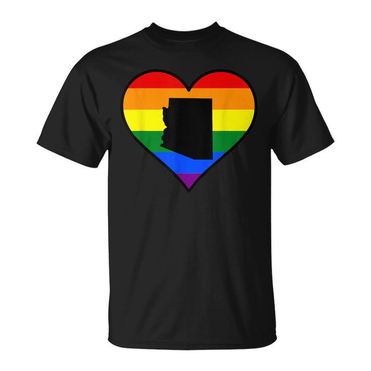 Arizona Gay Pride Heart T-Shirt