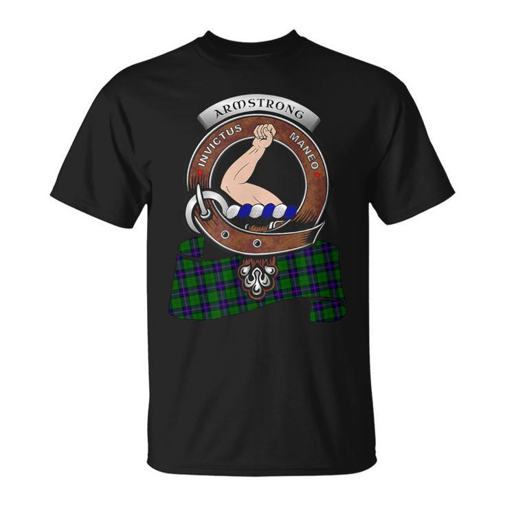 Armstrong Scottish Clan Badge & Tartan T-Shirt