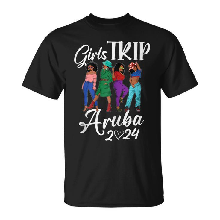 Aruba Girls Trip 2024 Birthday Squad Vacation Party T-Shirt
