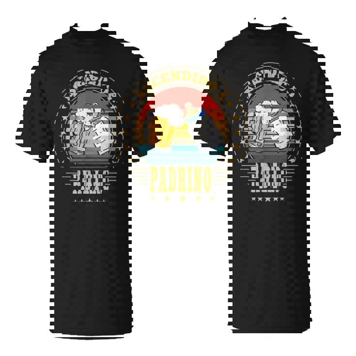 Ascendido A Padrino 2023 Anunciar Abuelos Primerizos Papa Camiseta unisex