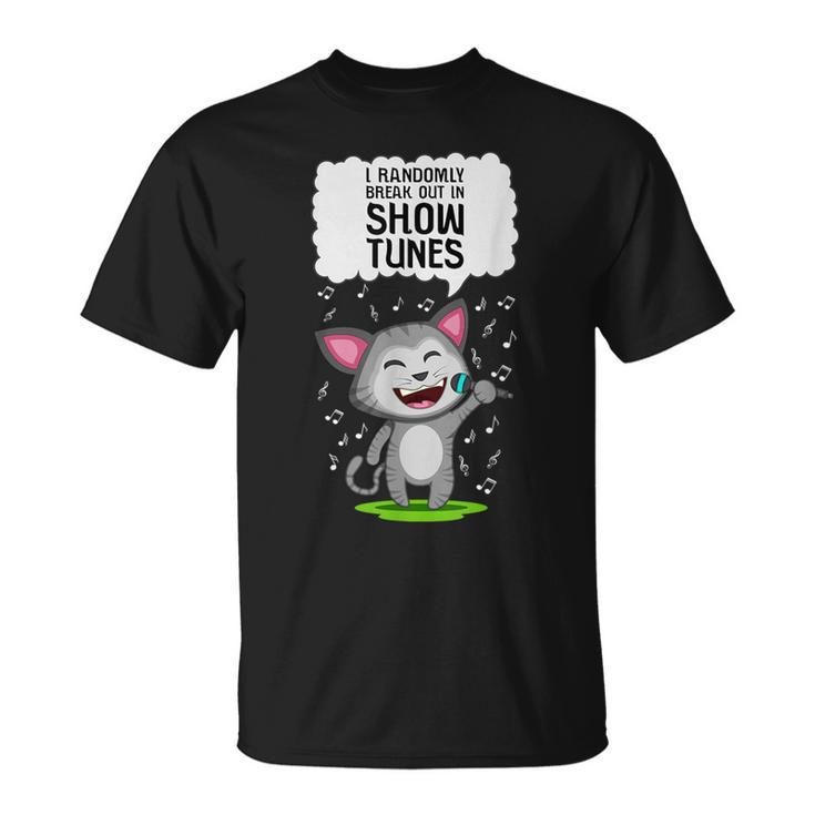 Theater Broadway Cat I Show Tunes Musical T-Shirt