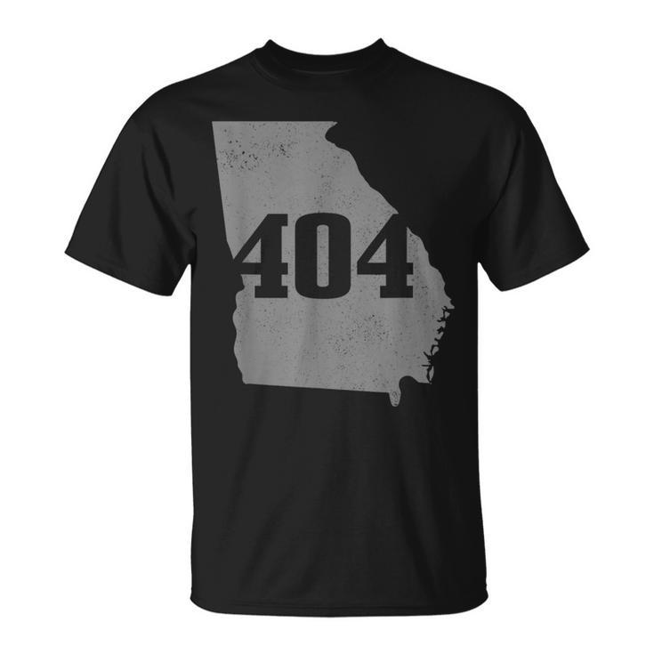 Atlanta 404 Area Code Atl Georgia Map State Pride Vintage T-Shirt